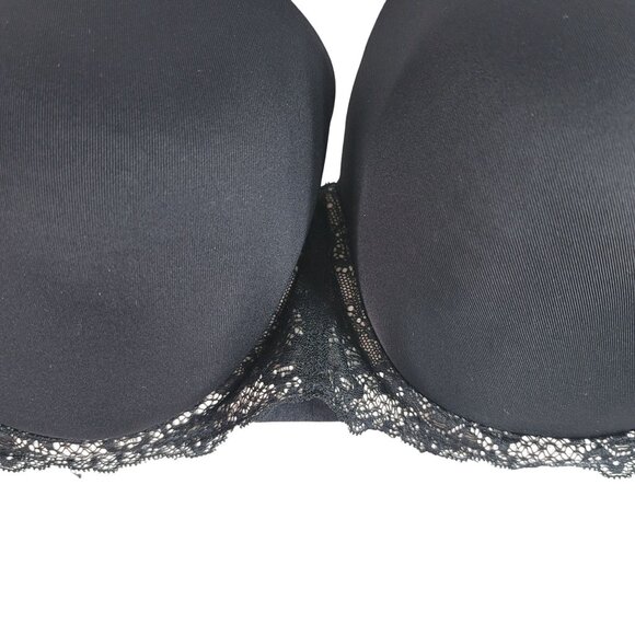Torrid Multiway Bra Black 38DD Padded Lace Molded Strapless Underwire No Strap - Picture 3 of 8